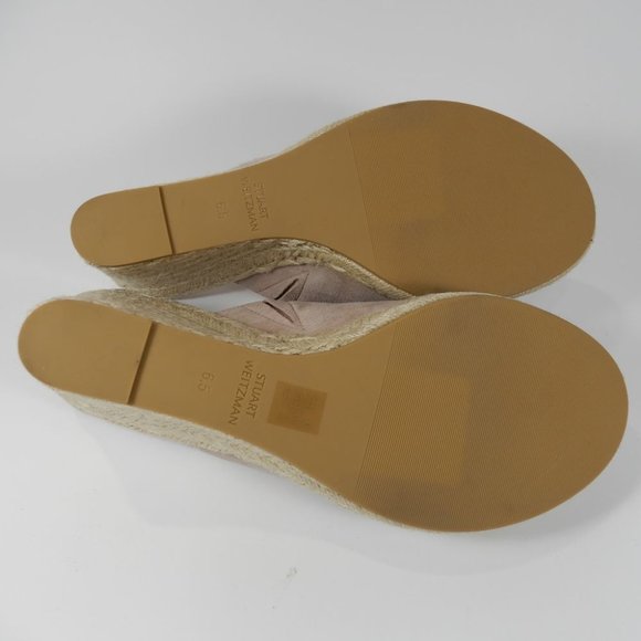 Stuart Weitzman Wonda Espadrille Wedge Mule SANDALS Size 6.5 Dolce Suede NEW - Picture 14 of 16